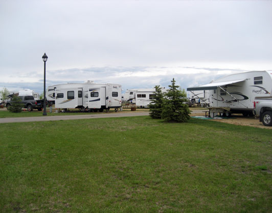 Camrose Exibition Trail RV Park RV Campground near Edmonton Alberta