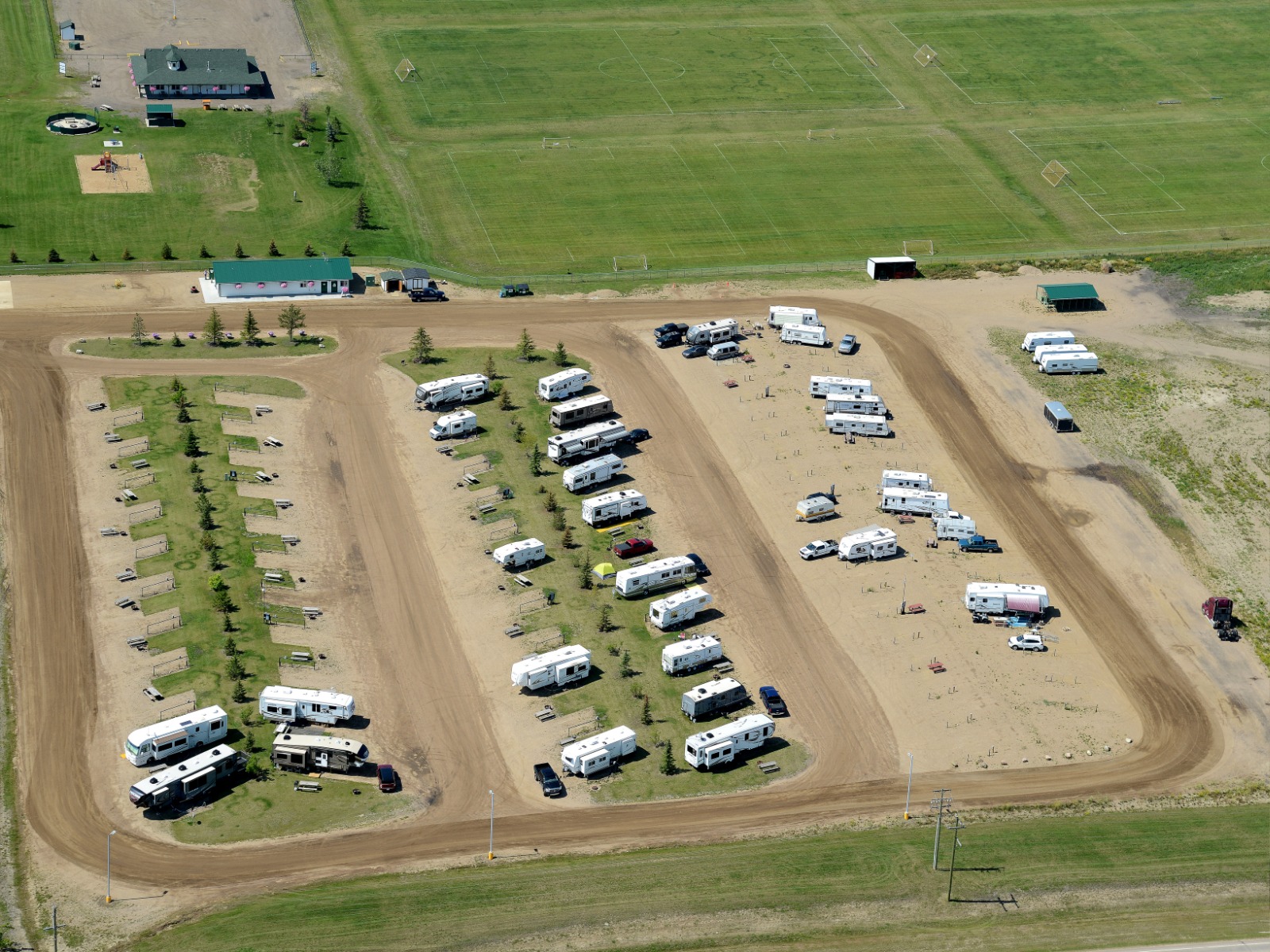 Iron Horse Trail Campground near Edmonton Alberta